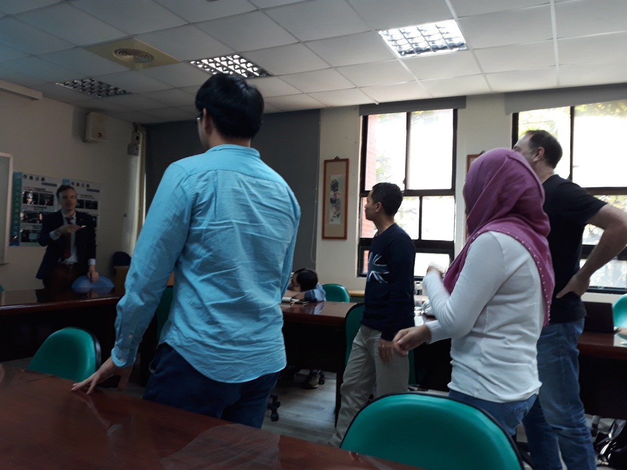 國際學生與Dr. Kevin Kester互動討論